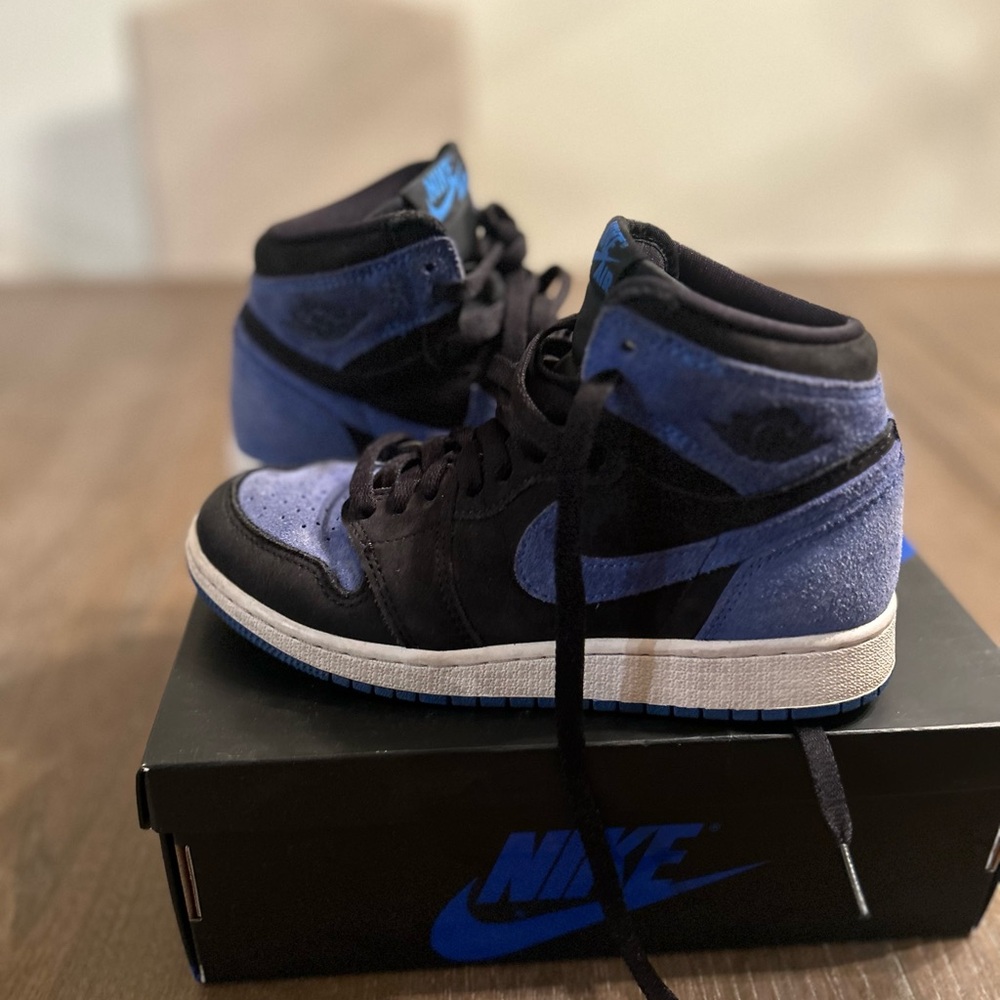 Nike Black and Blue High-Tops